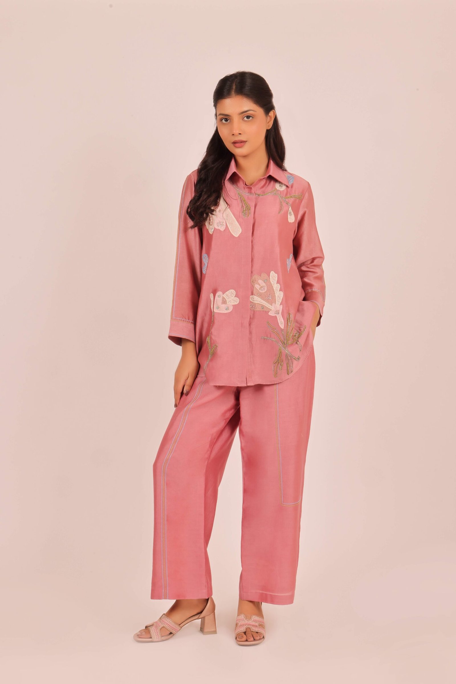 Rosewood Floral Embroidered Co-ord Set - Image 2