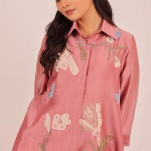 Rosewood Floral Embroidered Co-ord Set