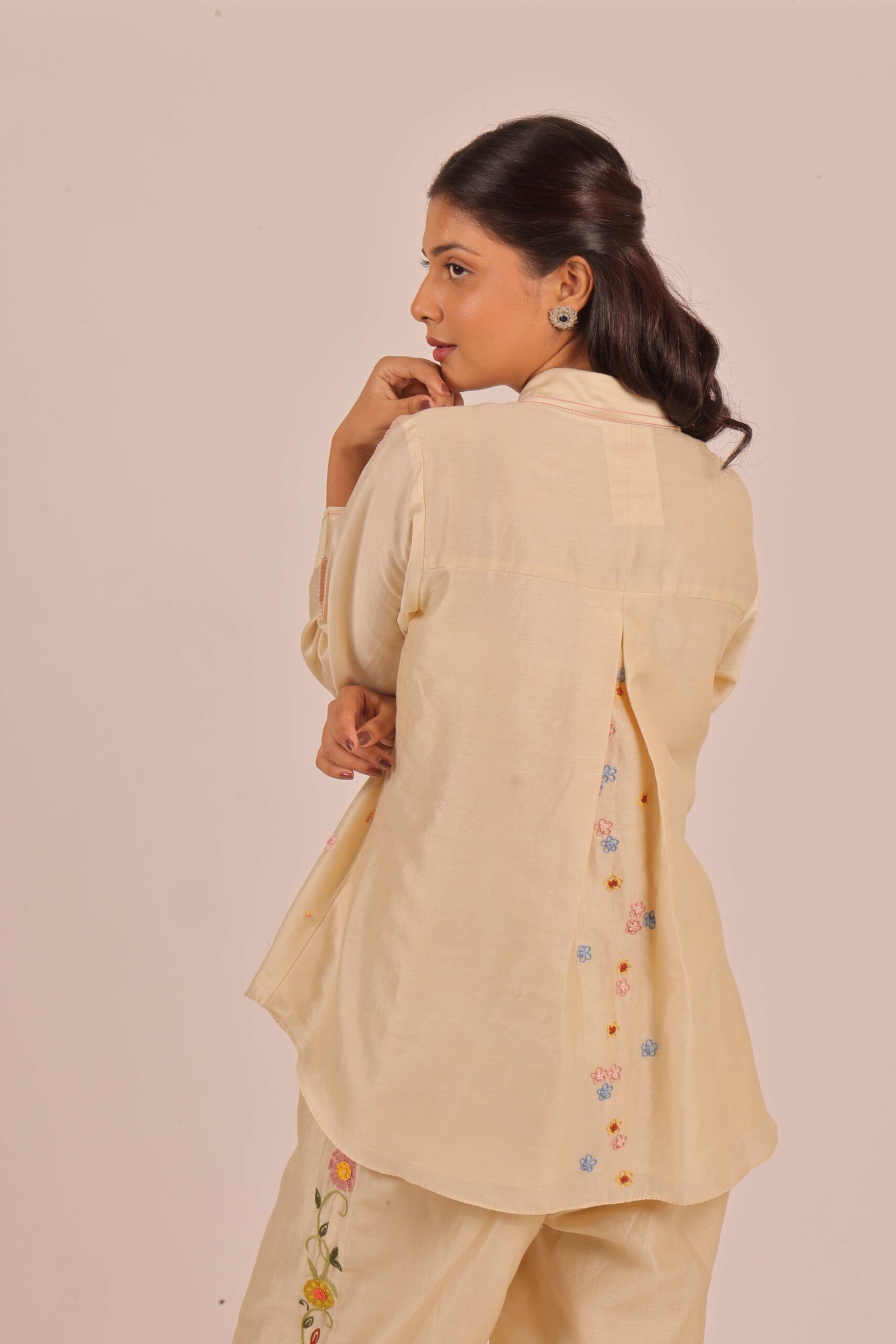 Golden Meadow Embroidered Co-ord Set - Image 5
